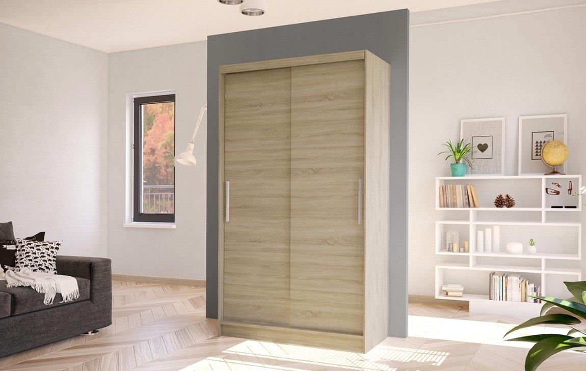 Nejlevnější nábytek Silverio I s posuvnými dverami, dub sonoma