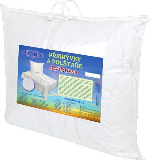 Brotex Vankúš Alaska AntiStress 70 × 90 cm 900 g 2× zips, guľôčky Unico