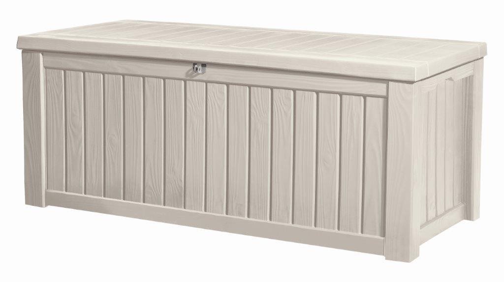 KETER Záhradný úložný box ROCKWOOD, objem 570 l, krémový