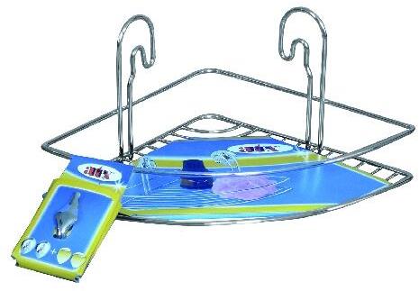 M.A.T. Group polička rohová 1 poschodie Stick 20 × 20 × 13 cm Cr