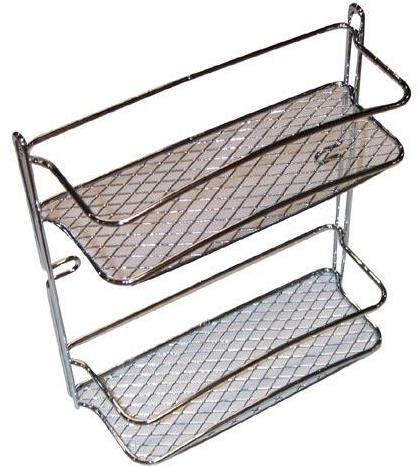 M.A.T. Group polička kúpeľňová Star 2 poschodia 23 × 10 × 26 cm Cr