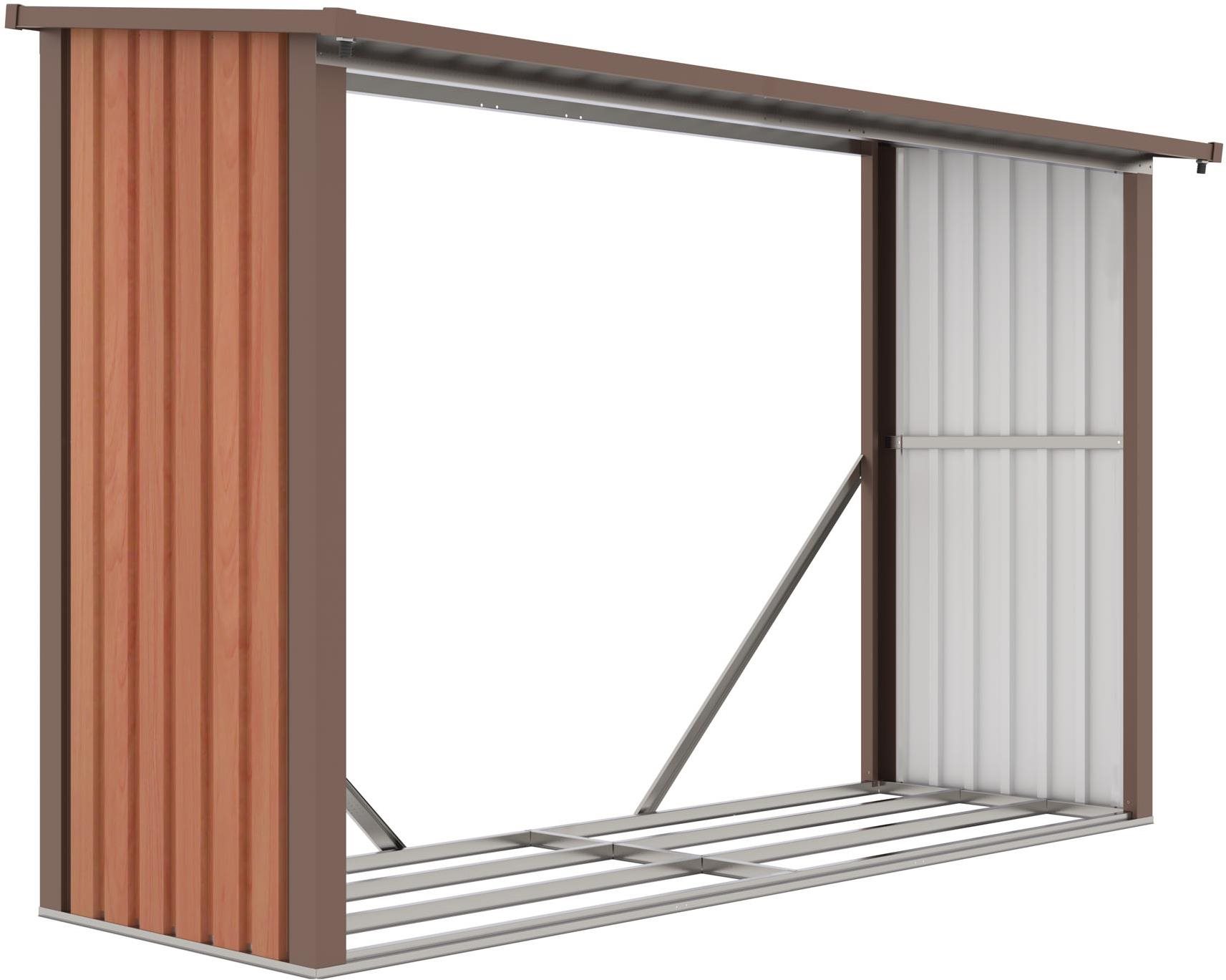 G21 Dreváreň WOH 335, hnedá 242 × 156 × 89 cm