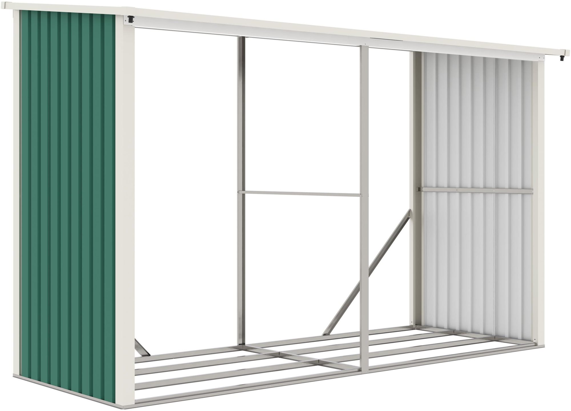 G21 Dreváreň WOH 682 – 302 × 119 cm, zelená