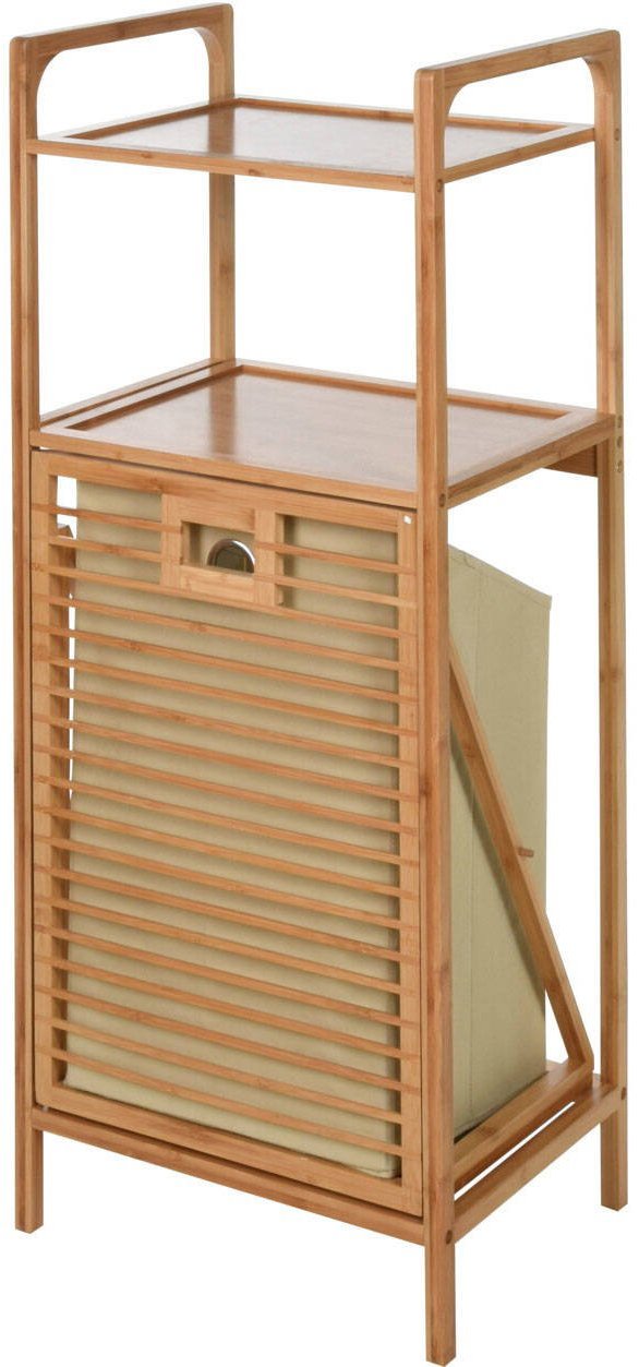 BATHROOM SOLUTIONS Bambusový regál do kúpeľne, 40 × 30 × 95 cm