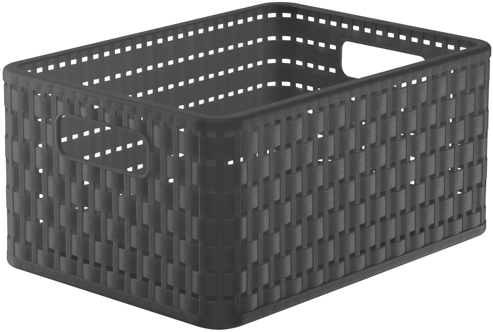ROTHO Country úložný box A5+, 11 l antracit