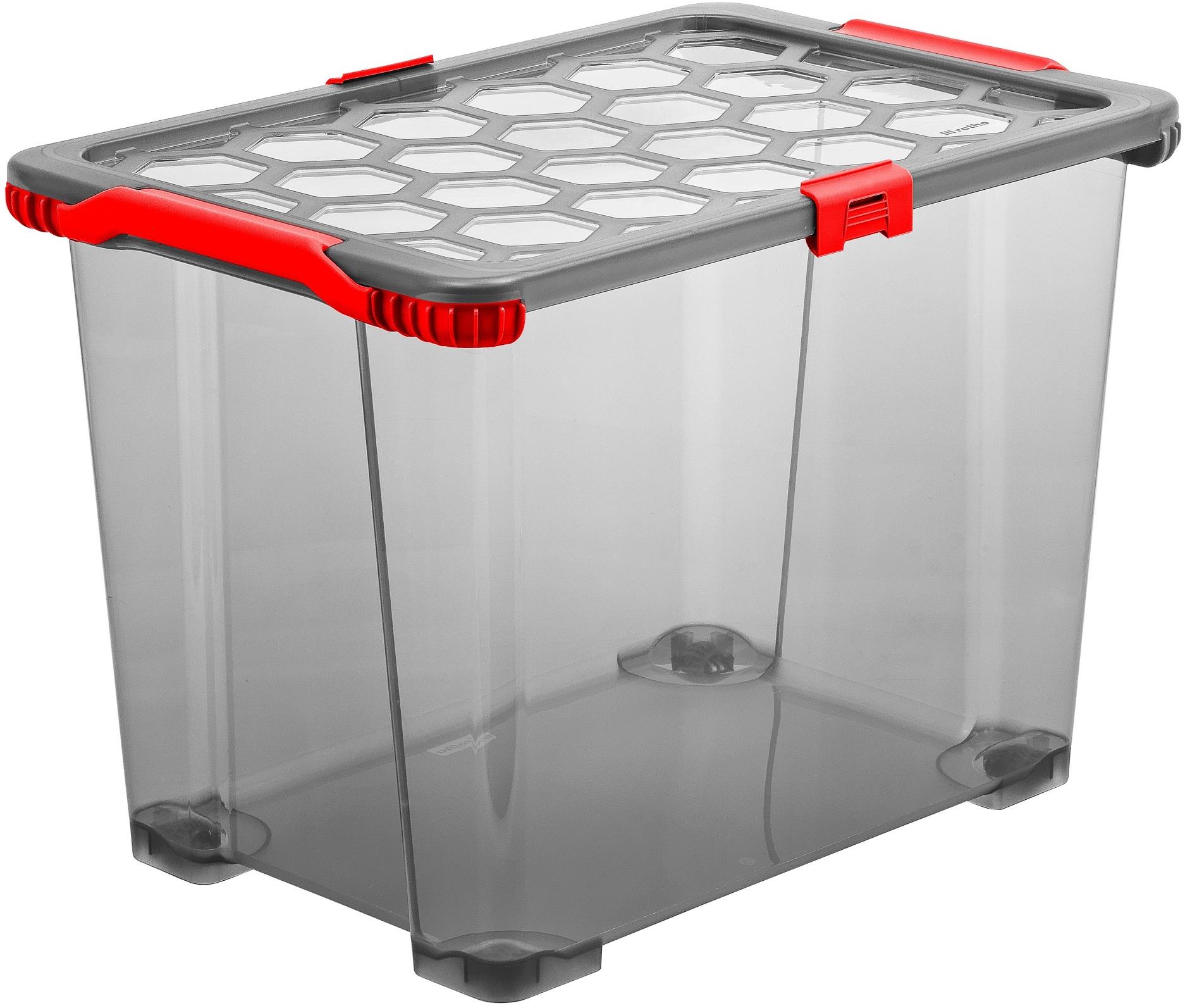 ROTHO Evo tota l box s kolieskami 65 l transparentný antracit