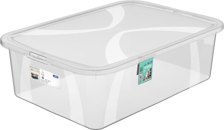 ROTHO lona úložný box 29 l transparentný