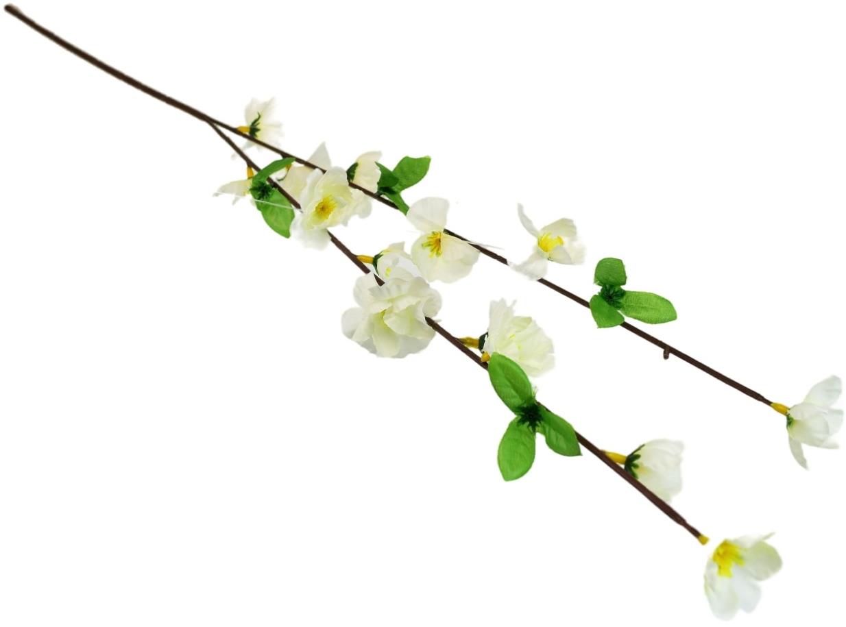 BerryHome Jarná jabloňová vetvička biela 80 cm
