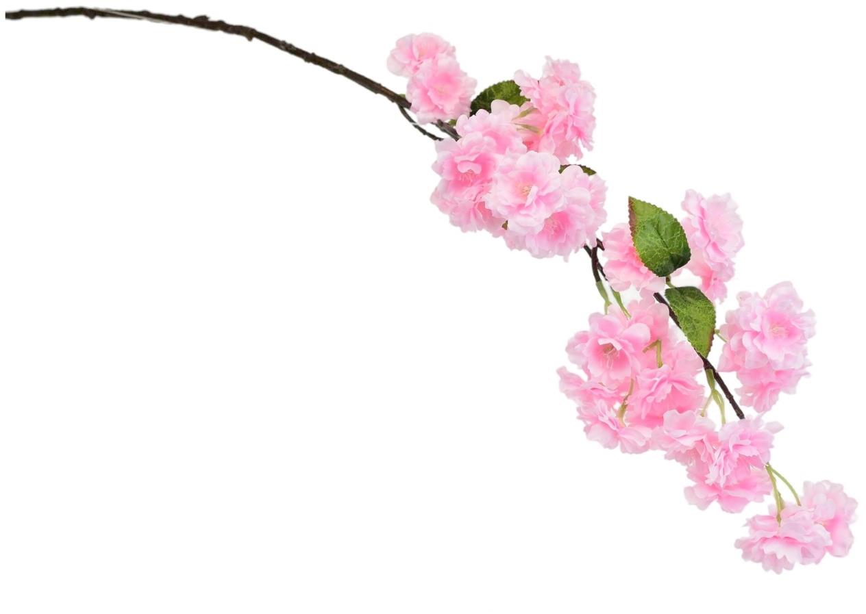 BerryHome Jarná kvitnúca vetva svetlo ružová 90 cm