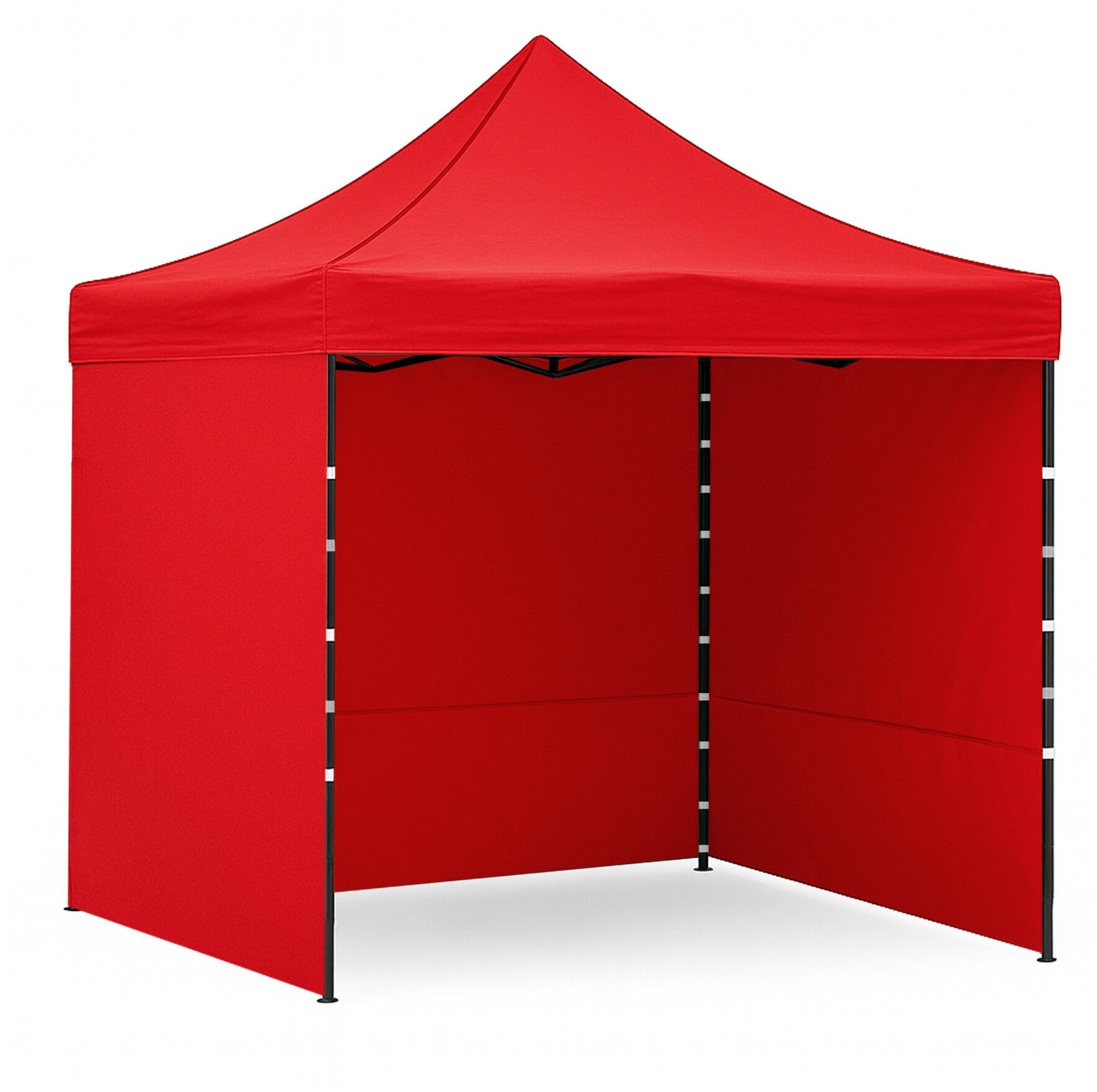 Aga – Nožnicový stánok, 3 × 3 m, červený