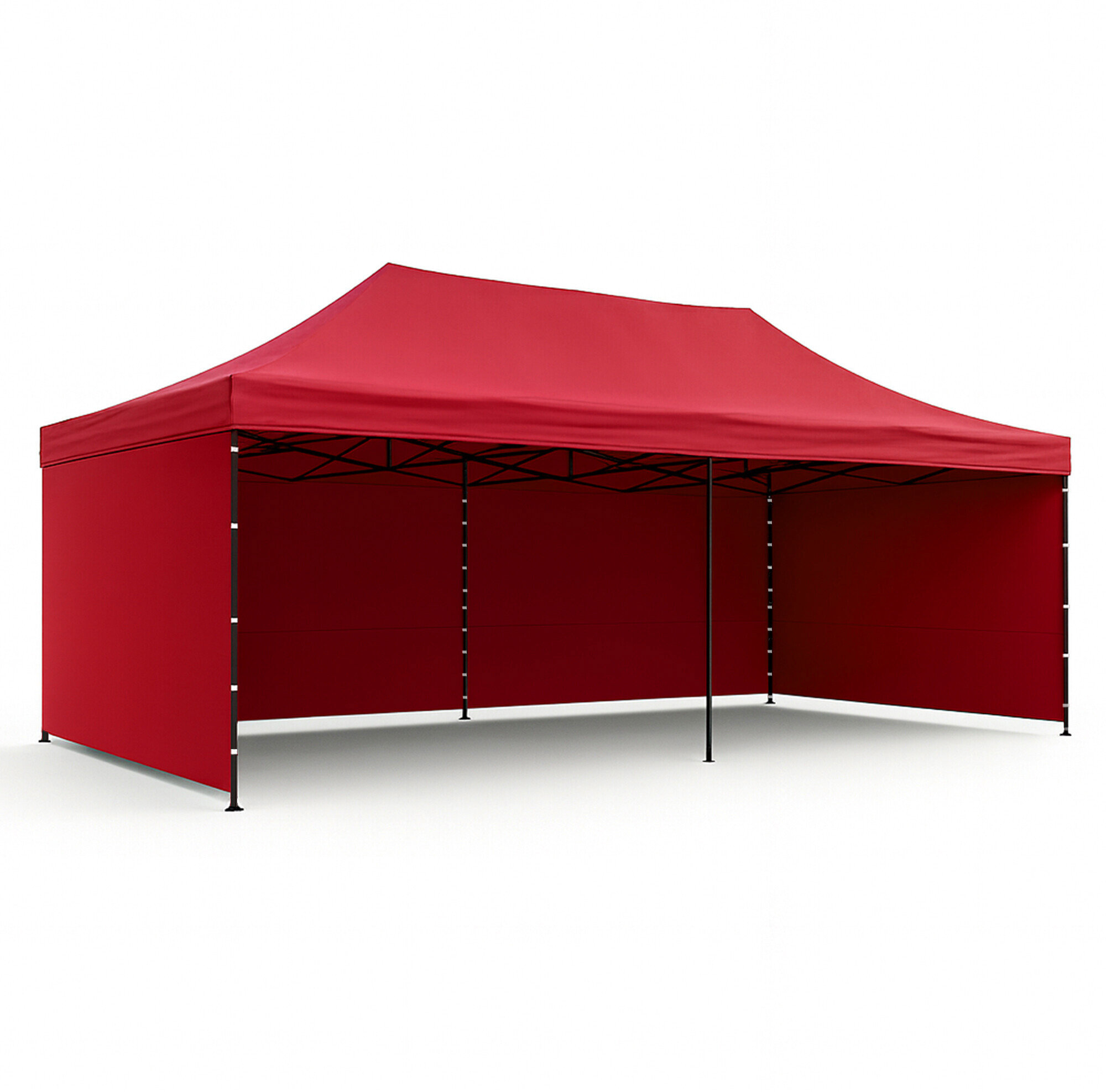 Aga – Nožnicový stánok, 3 × 6 m, červený