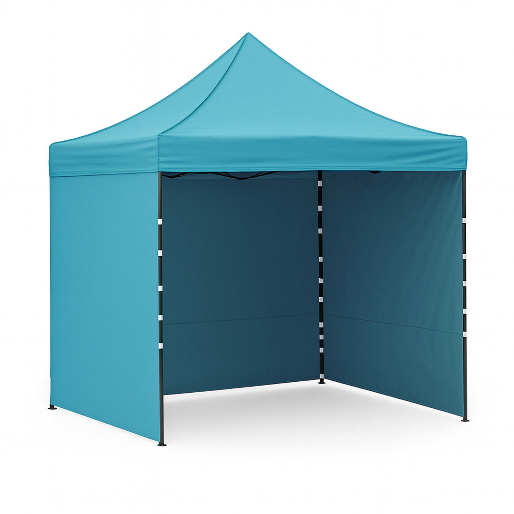 Aga – Nožnicový stánok PARTY, 3 × 3 m, svetlomodrý