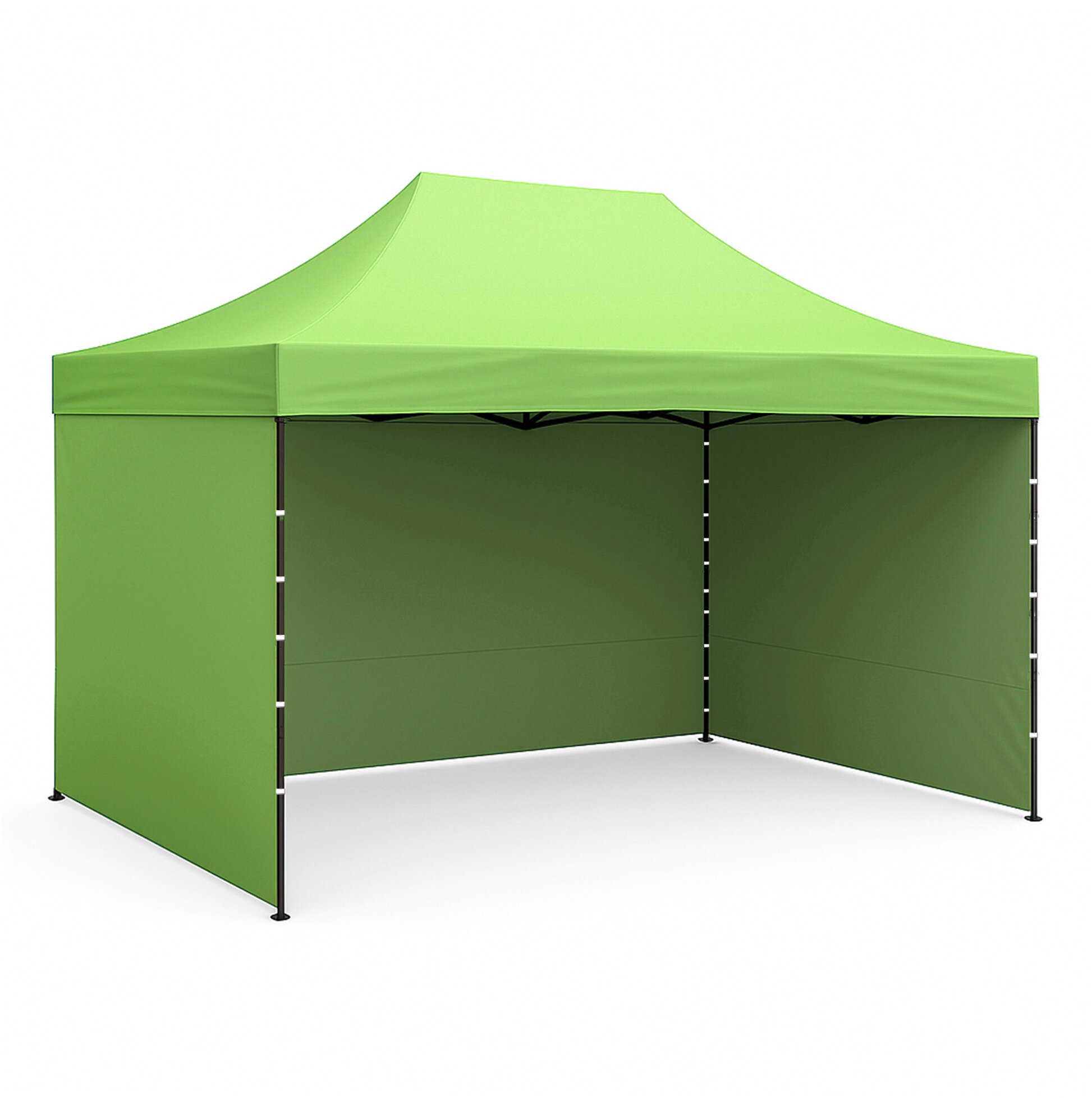 Aga – Nožnicový stánok PARTY, 3 × 4,5 m, svetlozelený