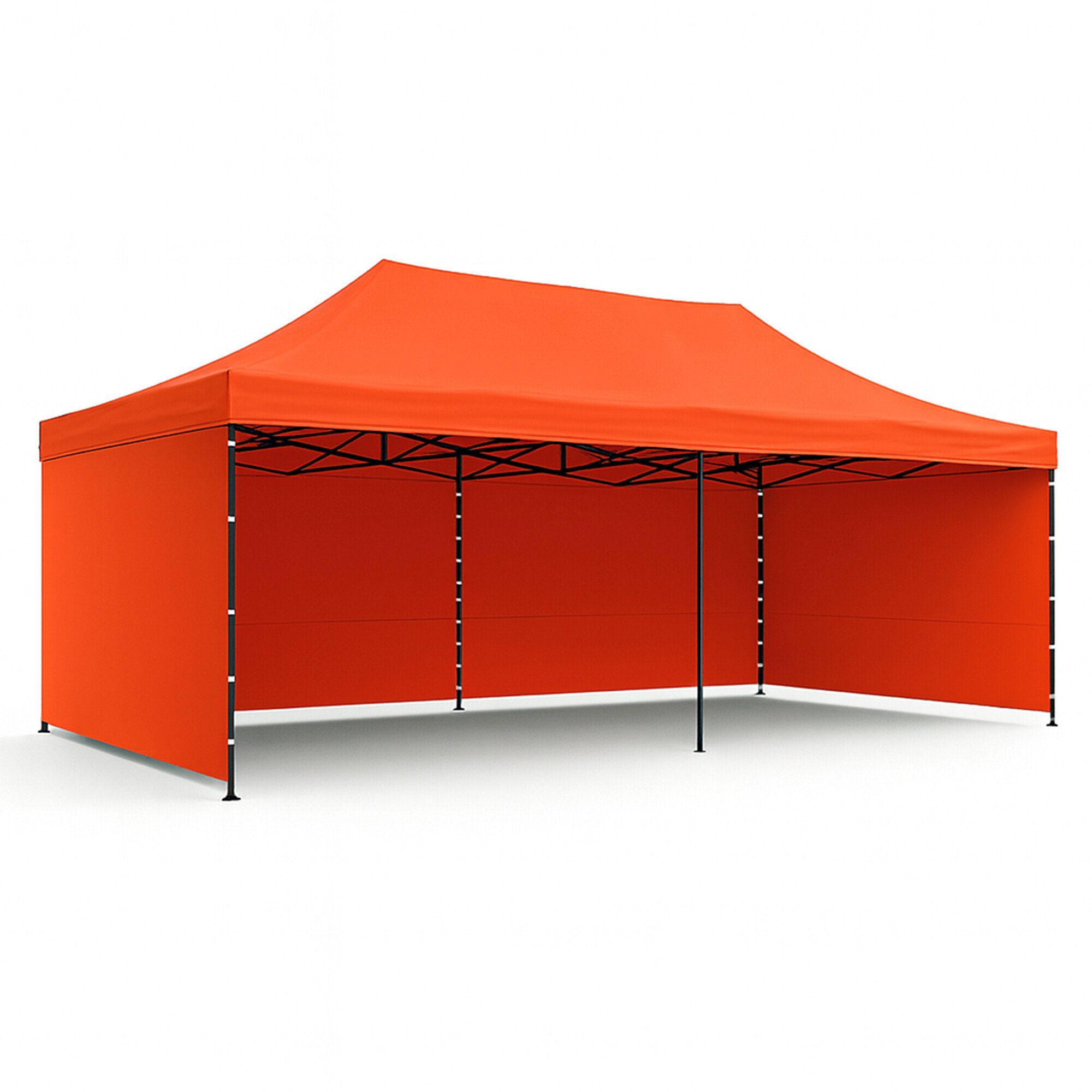 Aga – Nožnicový stánok PARTY, 3 × 6 m, oranžový