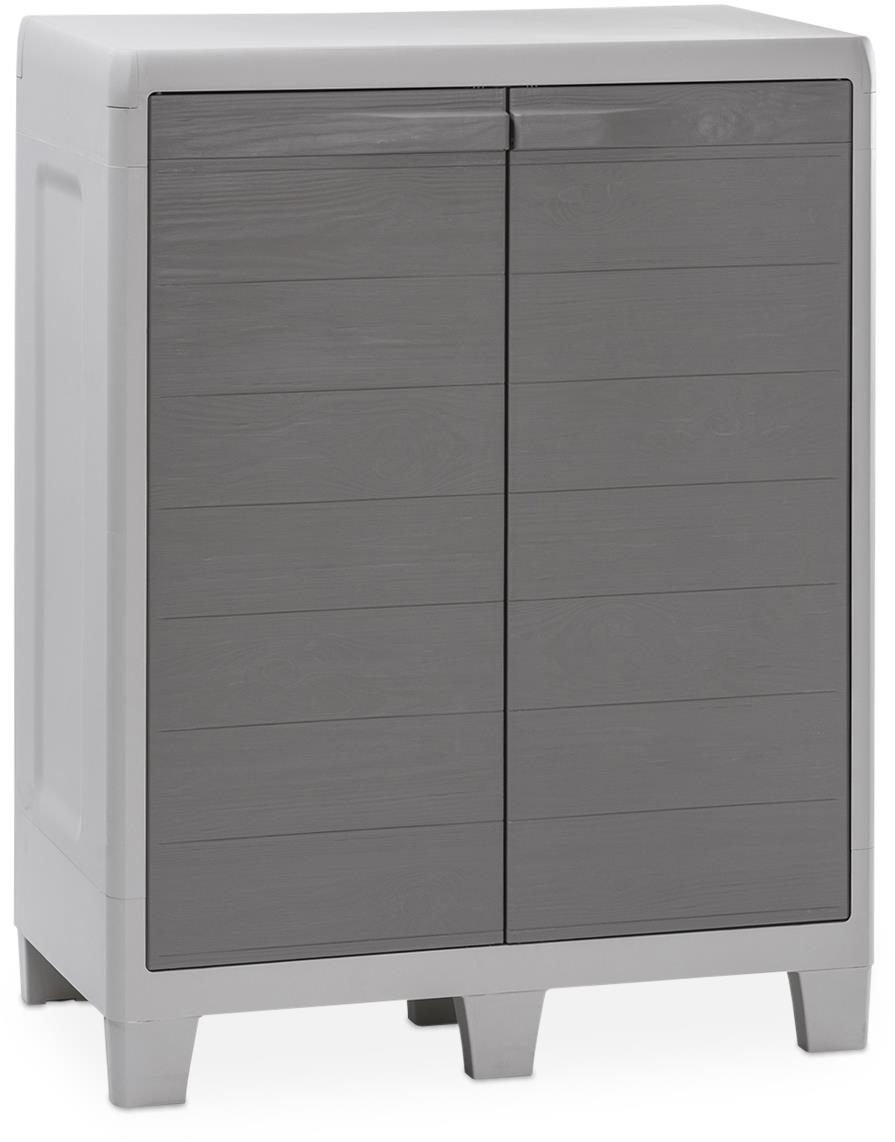 TOOMAX skrinka Woodys Low XL – svetlosivá