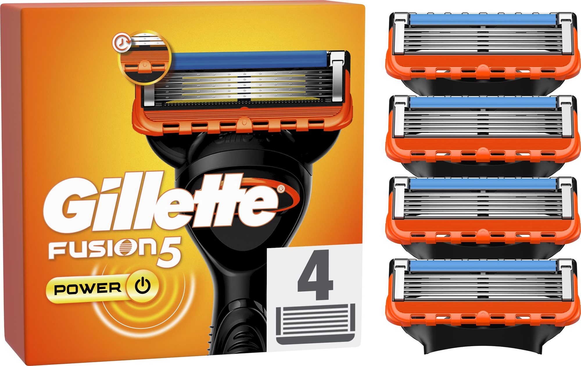 GILLETTE Fusion5 Power 4 ks
