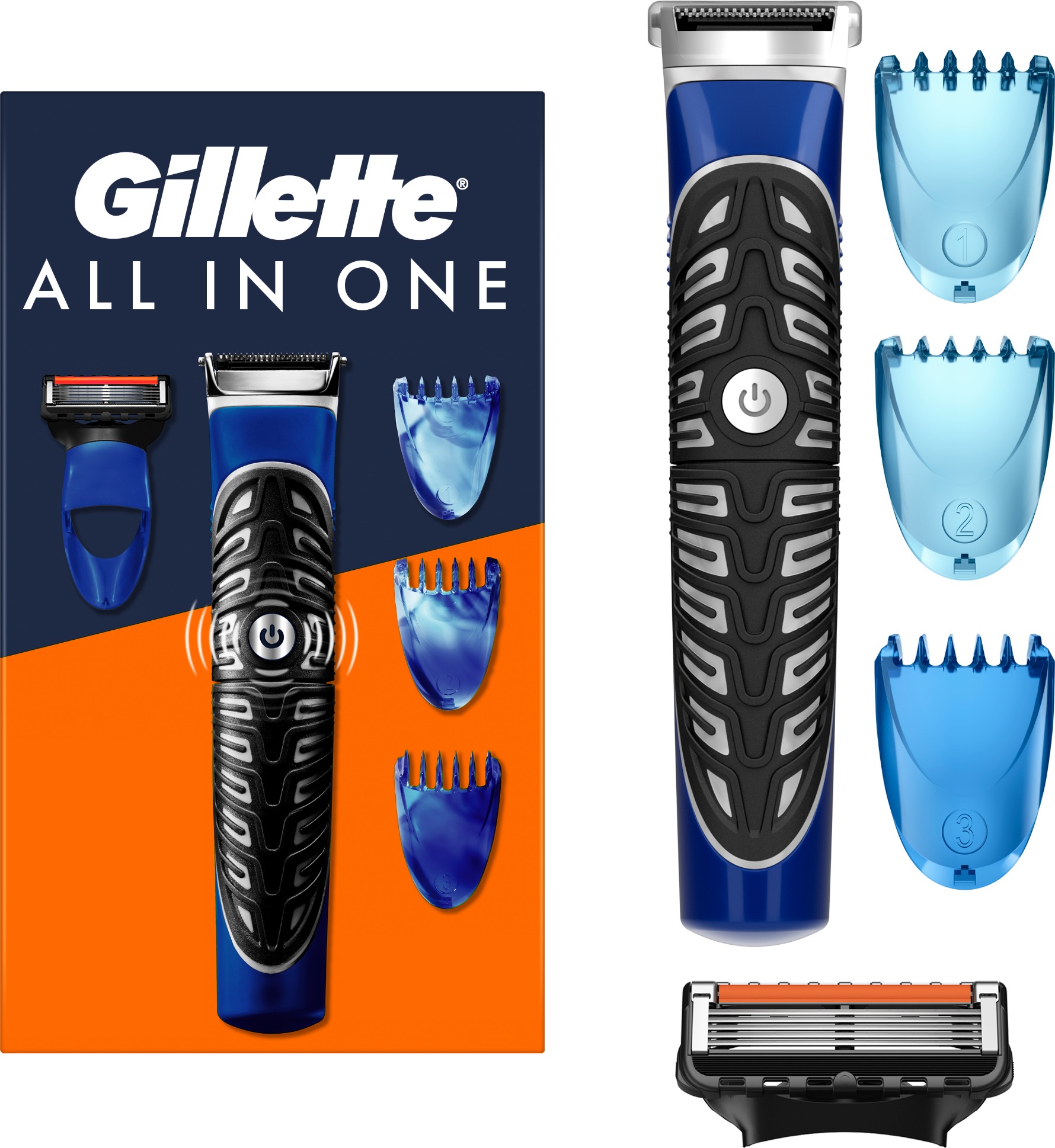 GILLETTE Fusion ProGlide Styler na tvár a telo + hlavica, 1 ks