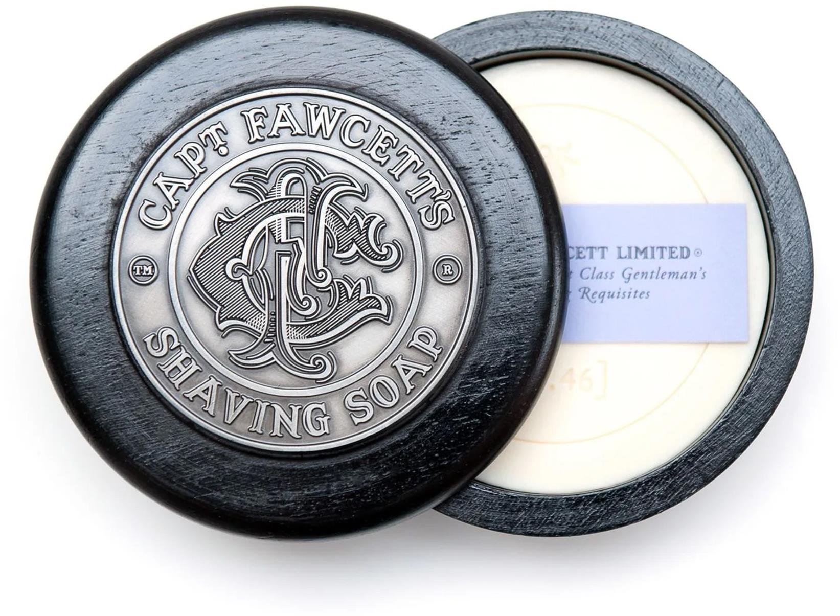 CAPTAIN FAWCETT Mydlo na holenie v v drevenej miske 100 g