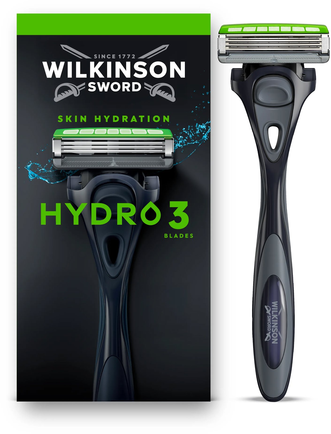 WILKINSON Hydro3 Black + 1 ks