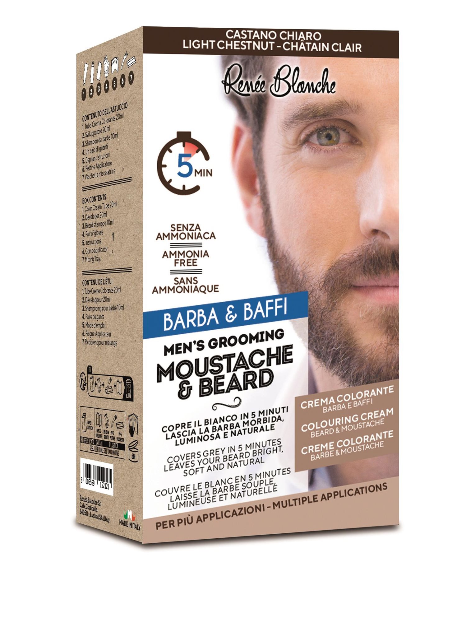 RENÉE BLANCHE Moustache & Beard 5N svetlohnedá