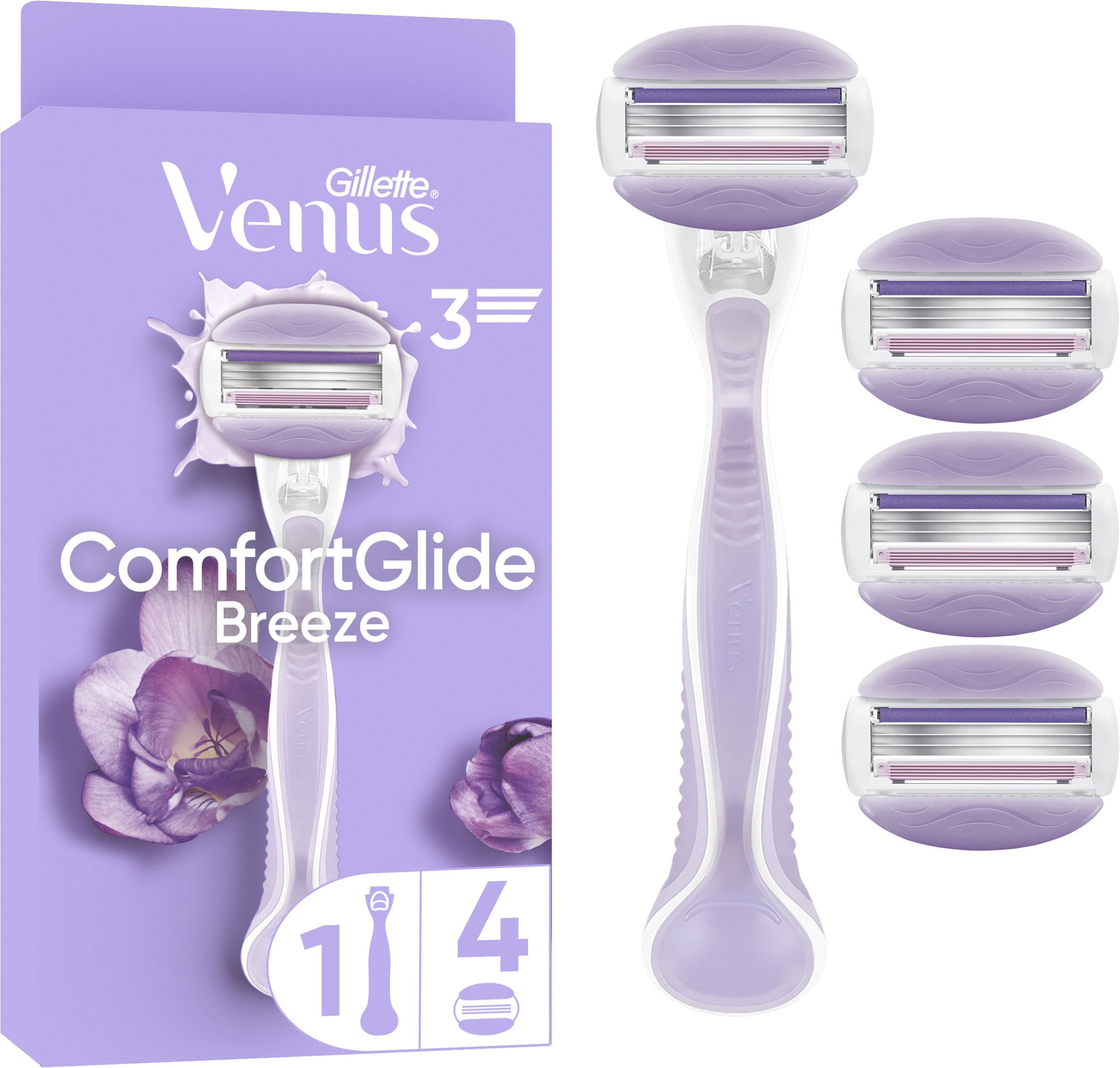 GILLETTE Venus ComfortGlide Breeze + hlavice 4 ks