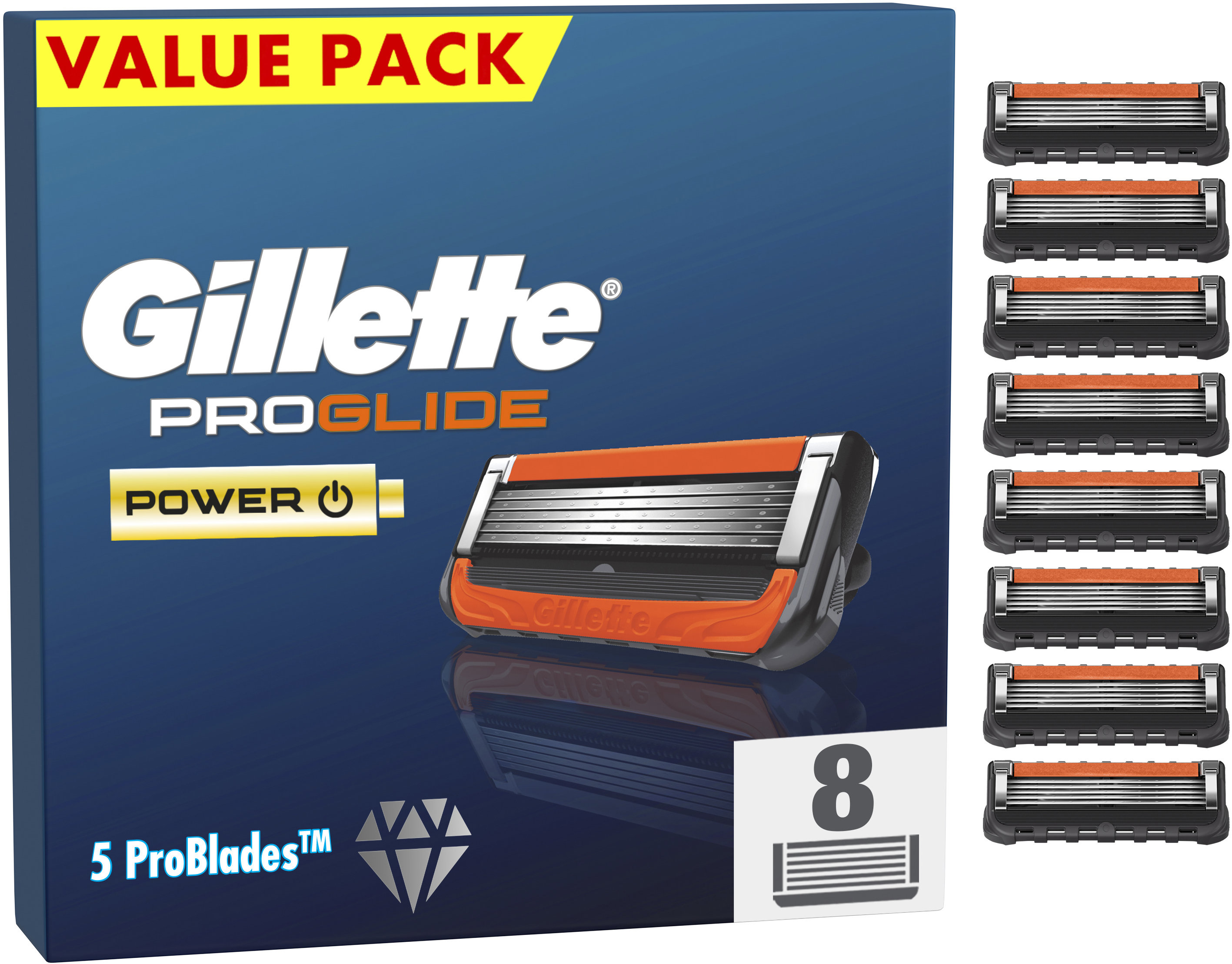 GILLETTE Proglide Power 8 ks