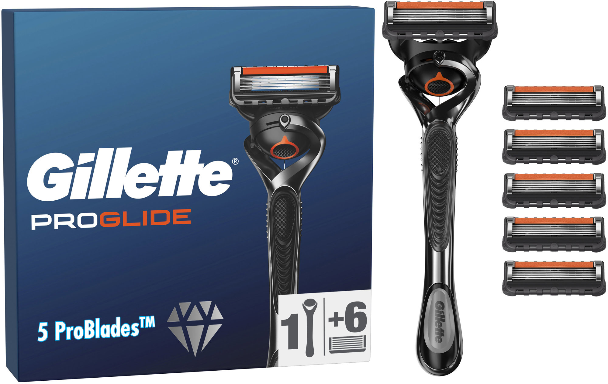 GILLETTE Proglide + hlavica 6 ks