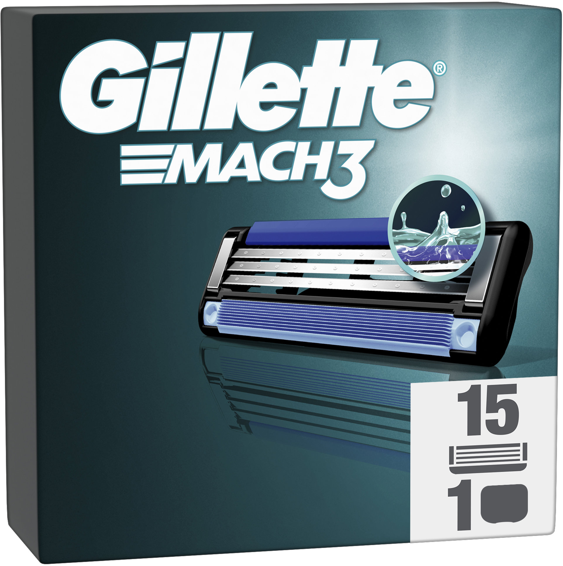 GILLETTE Mach3 15 ks + ochranný kryt