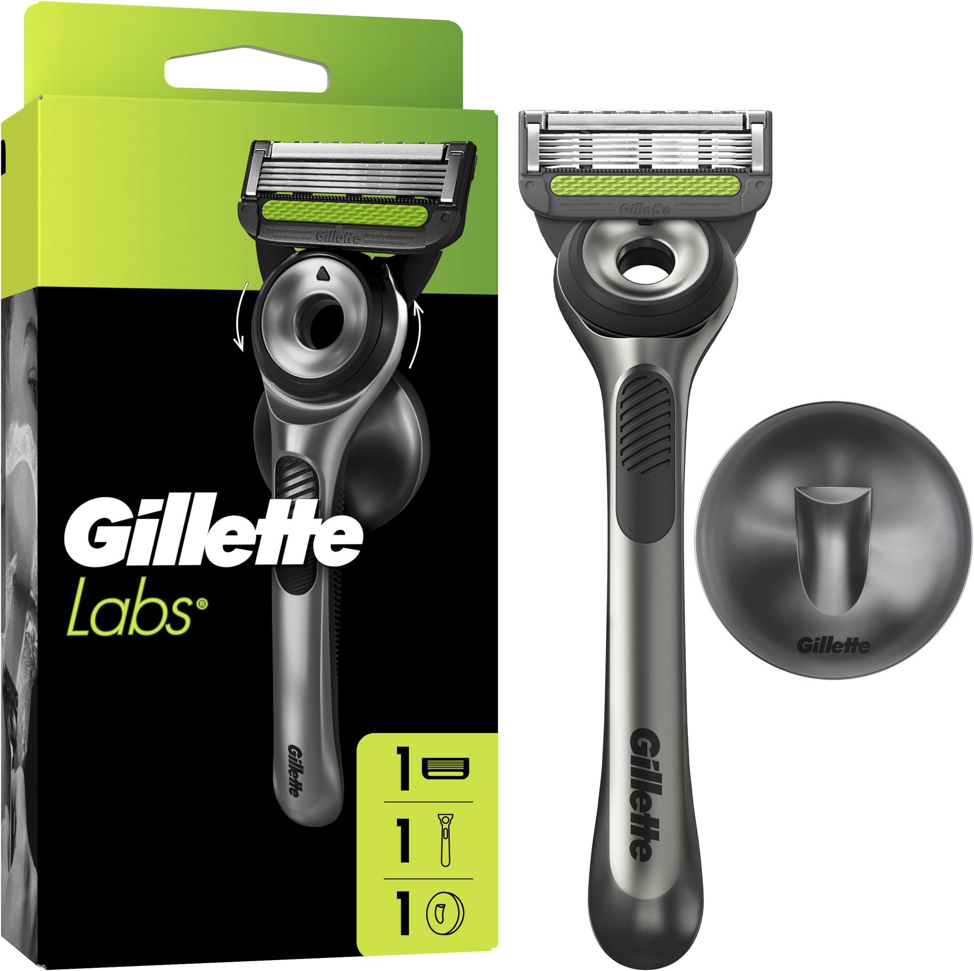 GILLETTE Labs + hlavica 1 ks a nástenný držiak