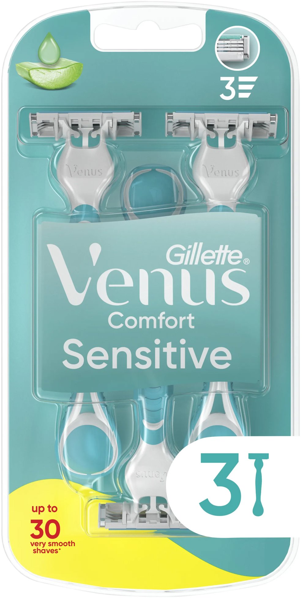GILLETTE Venus Comfort Sensitive holiace strojčeky 3 ks