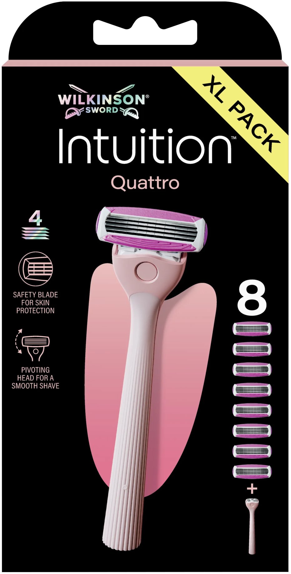 WILKINSON Intuition Quattro XL Pack + 8 ks