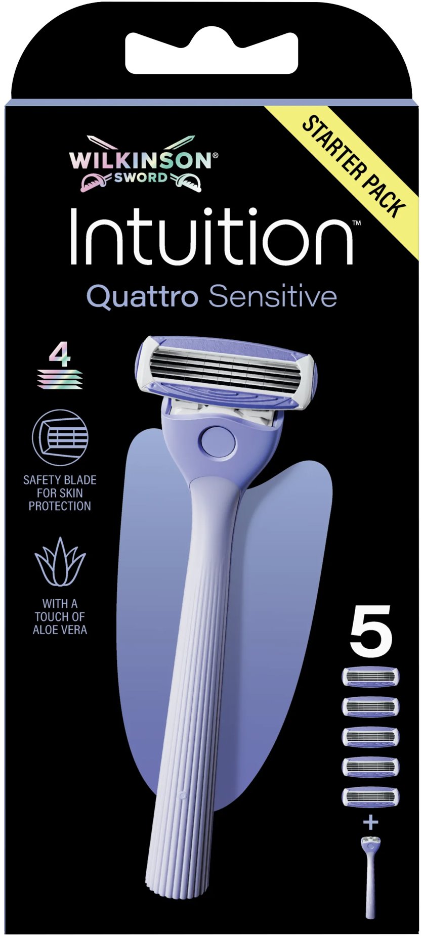 WILKINSON Intuition Quattro Sensitive XL Pack + 5 ks