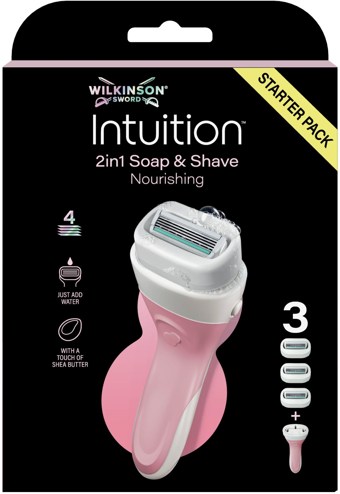 WILKINSON Intuition 2 in 1 Soap and Shave Nourishing + 3 ks