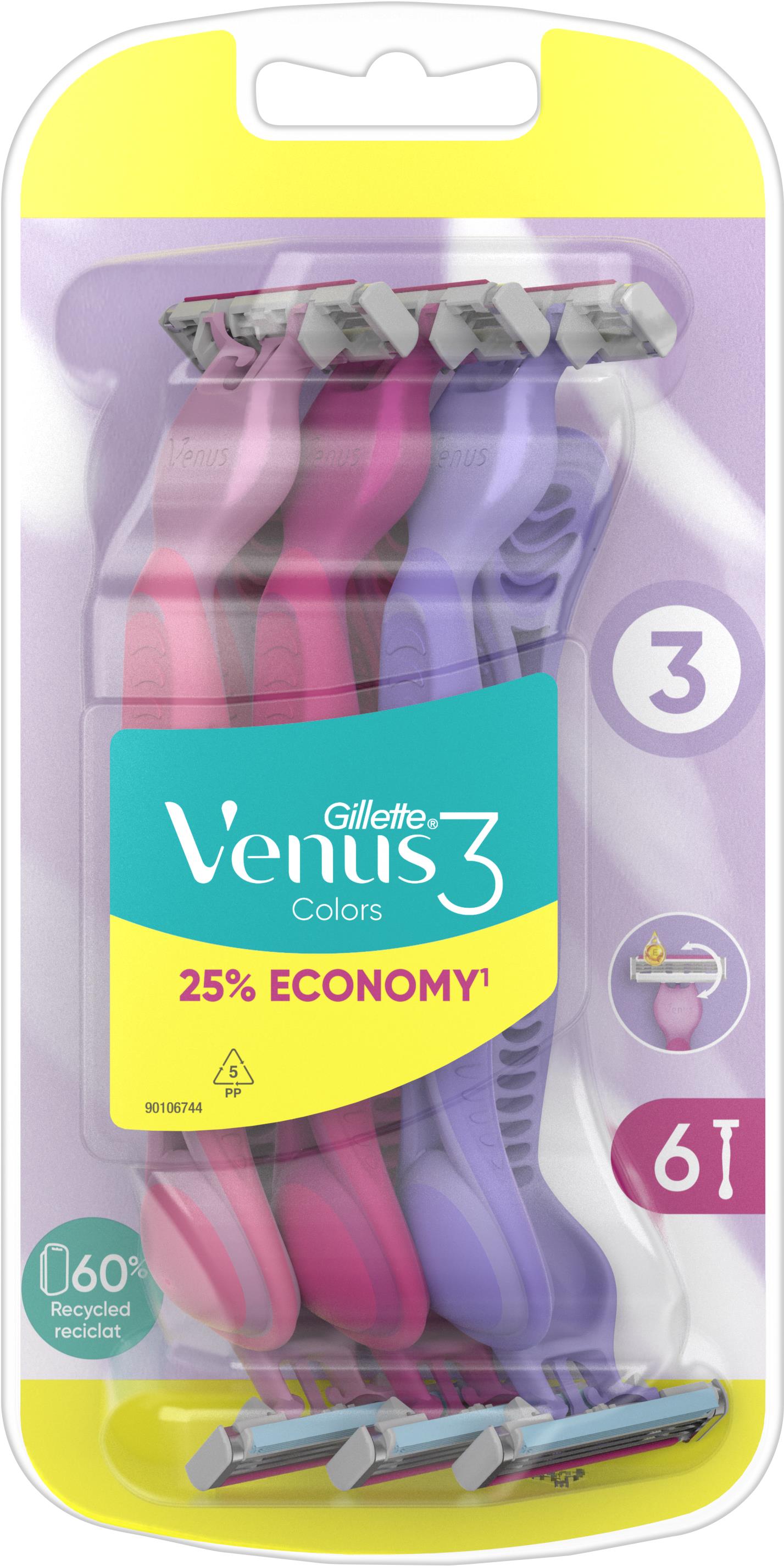 GILLETTE Simply Venus 3 Yellow 6 ks