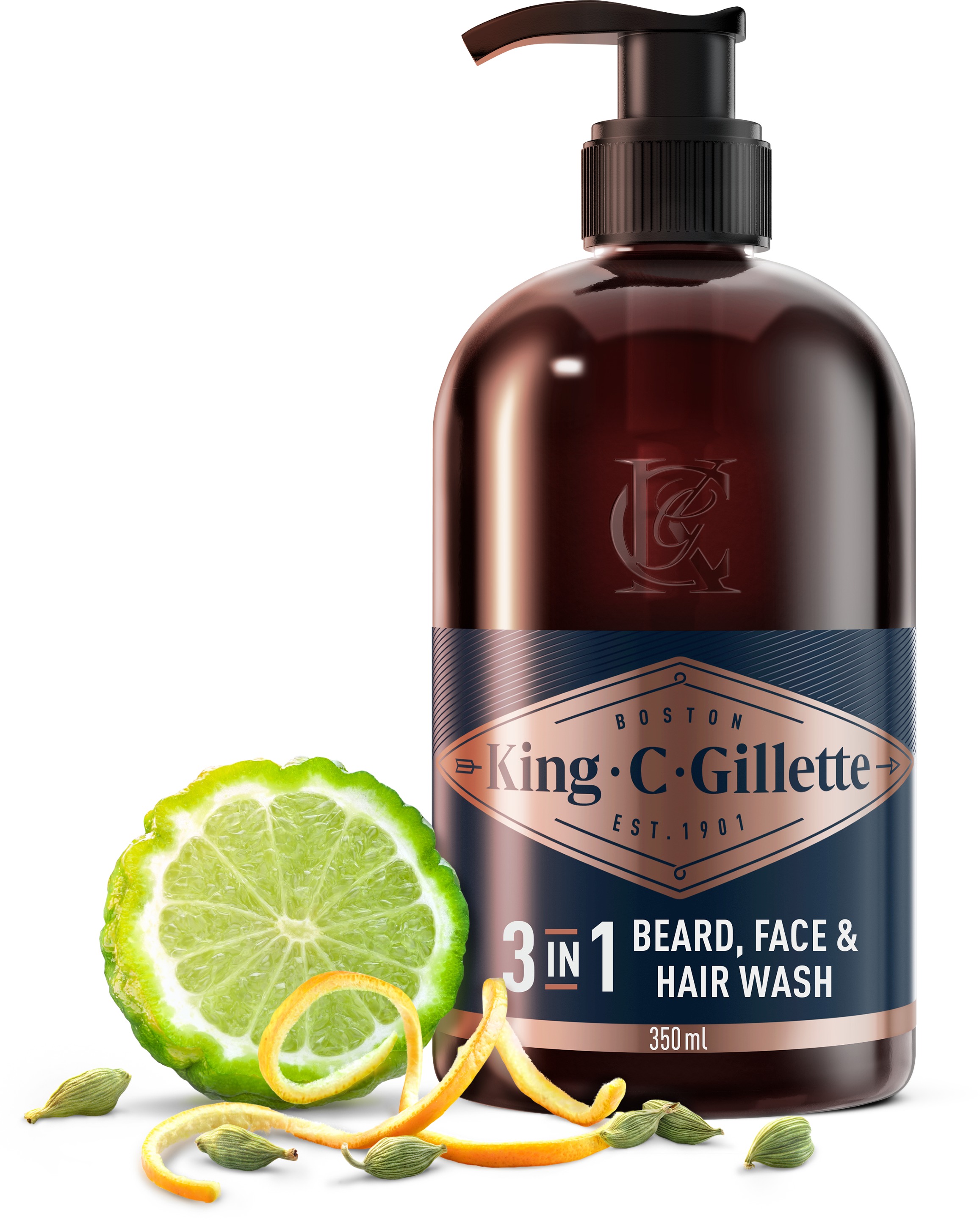 KING C. GILLETTE Beard Wash, 350 ml