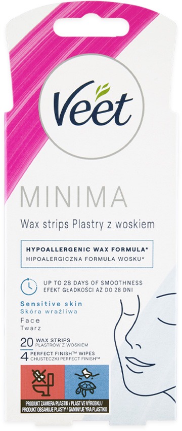 VEET Minima Hypoallergenic Wax Strips Face 20 ks