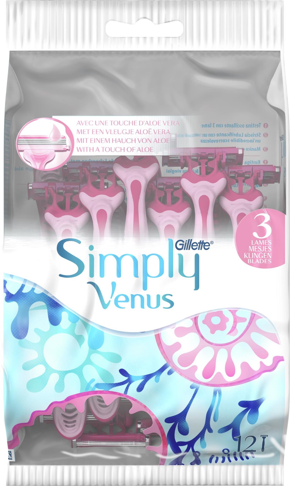 GILLETTE Simply Venus 3, 12 ks