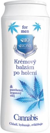 BIONE COSMETICS Krémový balzam po holení s Cannabis 200 ml
