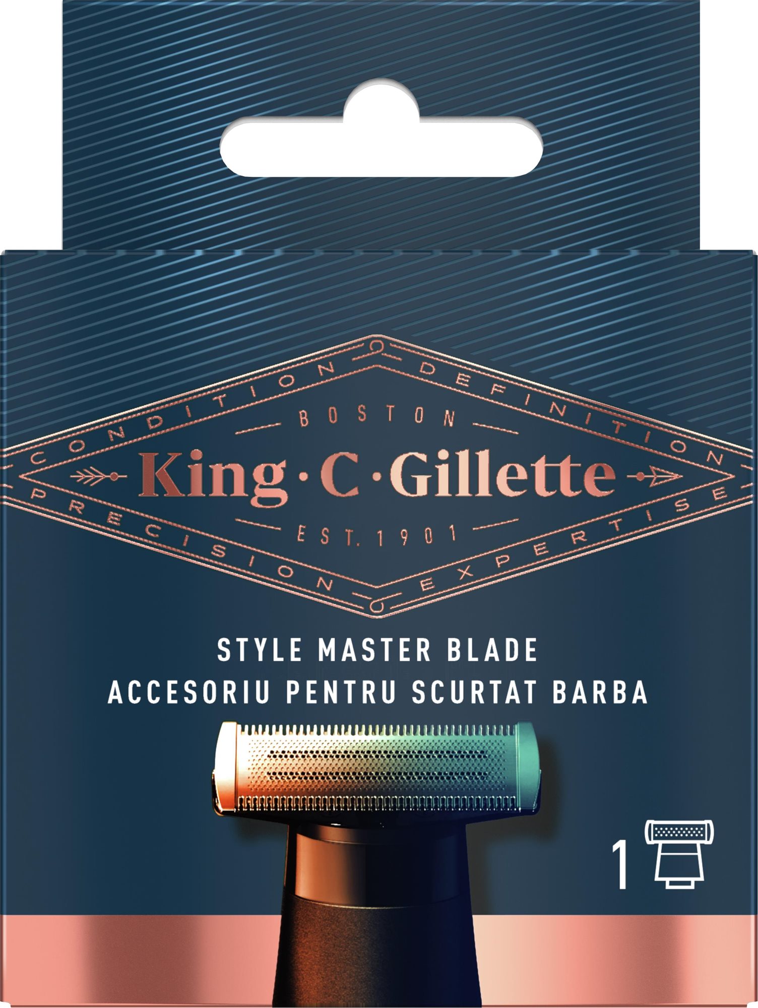 KING C. GILLETTE Style Master, náhradné hlavice