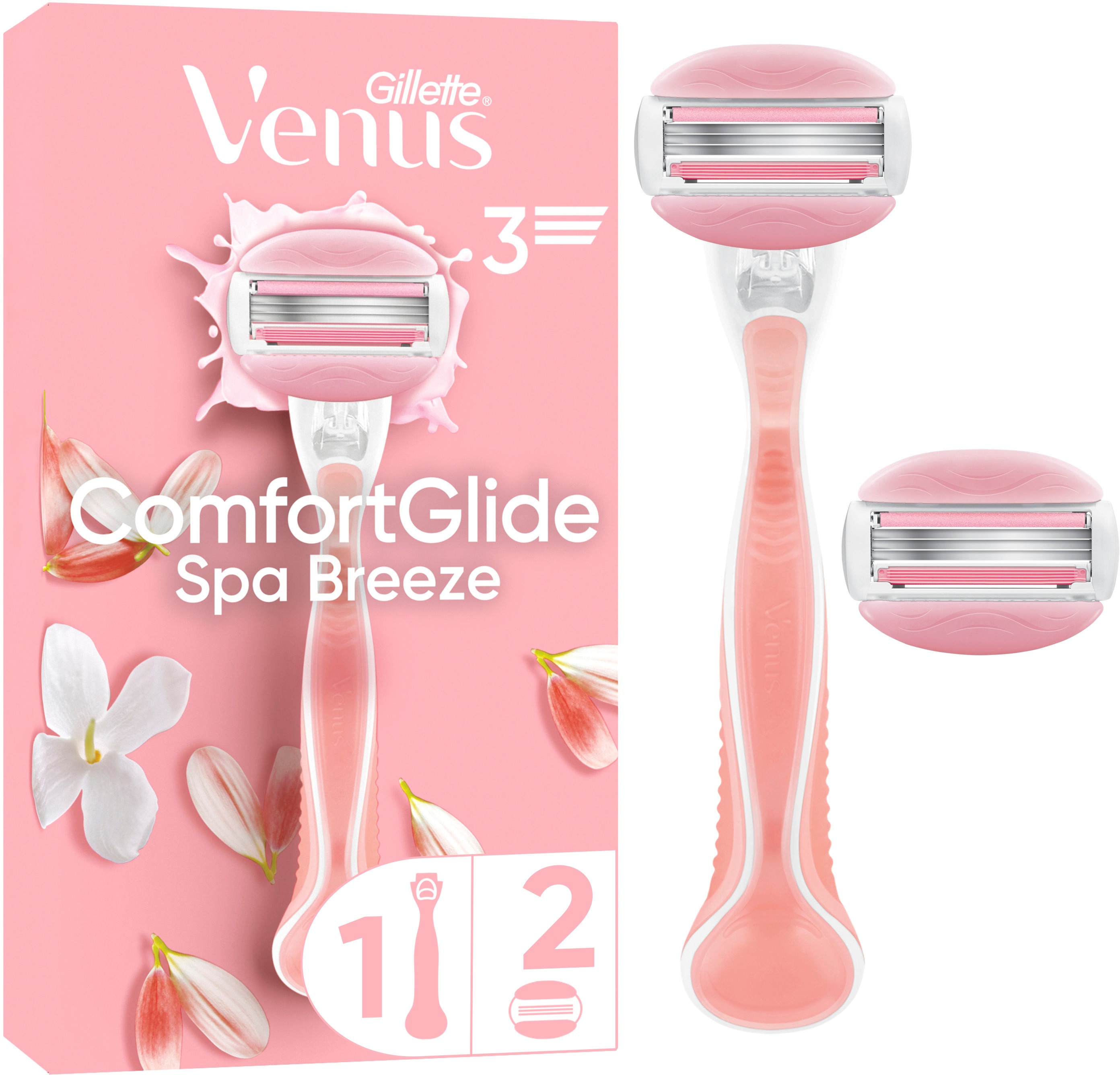 GILLETTE Venus ComfortGlide Spa Breeze Holiaci strojček – 2 holiace hlavice