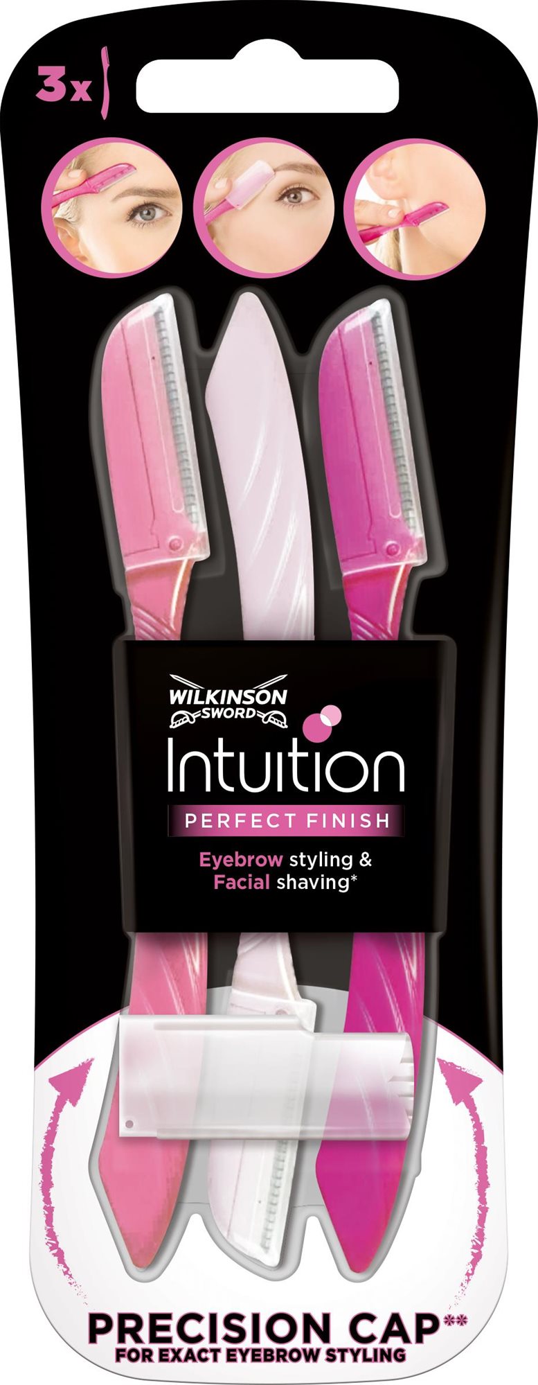 WILKINSON Intuition Perfect Finish zarovnávač obočia 3 kusy