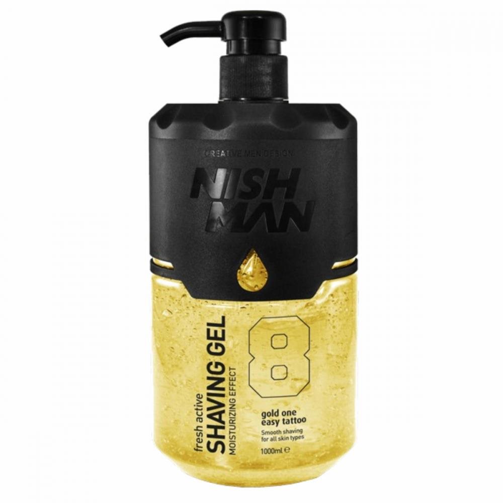 NISHMAN Gold One transparentný gél na holenie 1000 ml