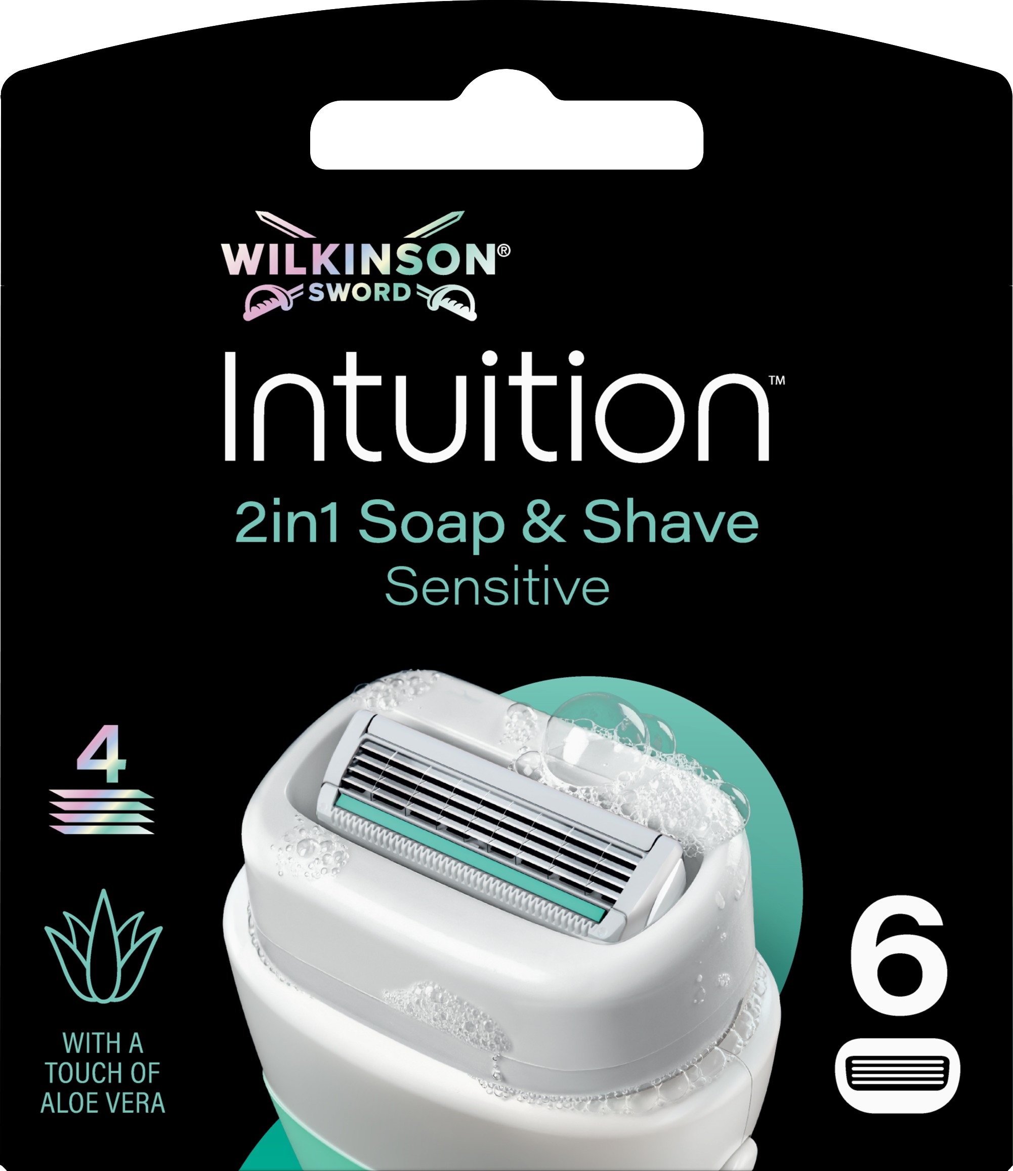 WILKINSON Intuition Sensitive Care náhradné hlavice 6 ks