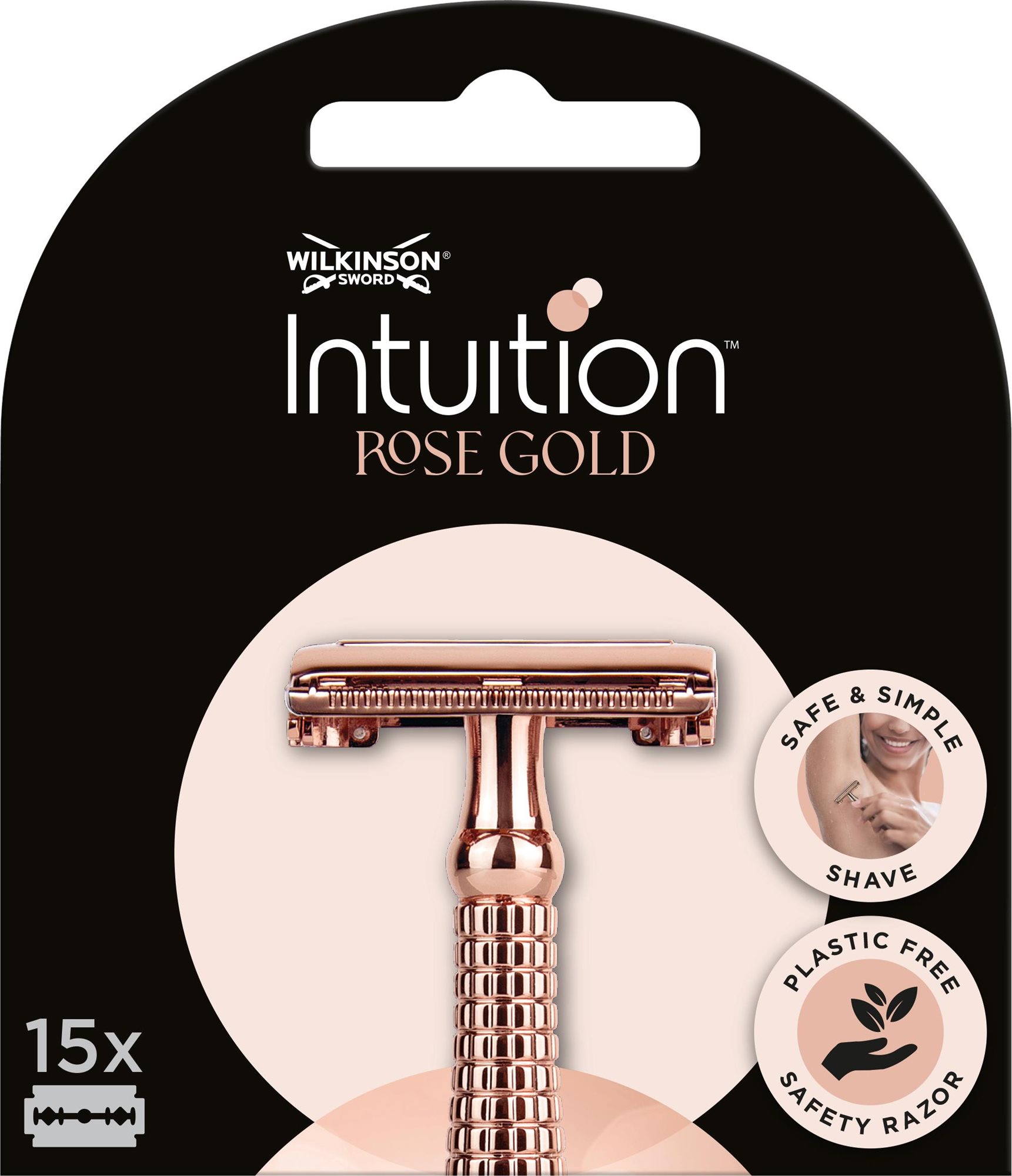 WILKINSON Intuition Double Edge Rose Gold Blades 15 pack dámske žiletky