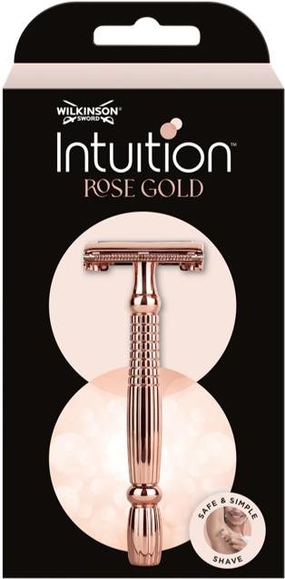 WILKINSON Intuition Double Edge Rose Gold Razor, dámsky kovový strojček Classic + 10 žiletiek