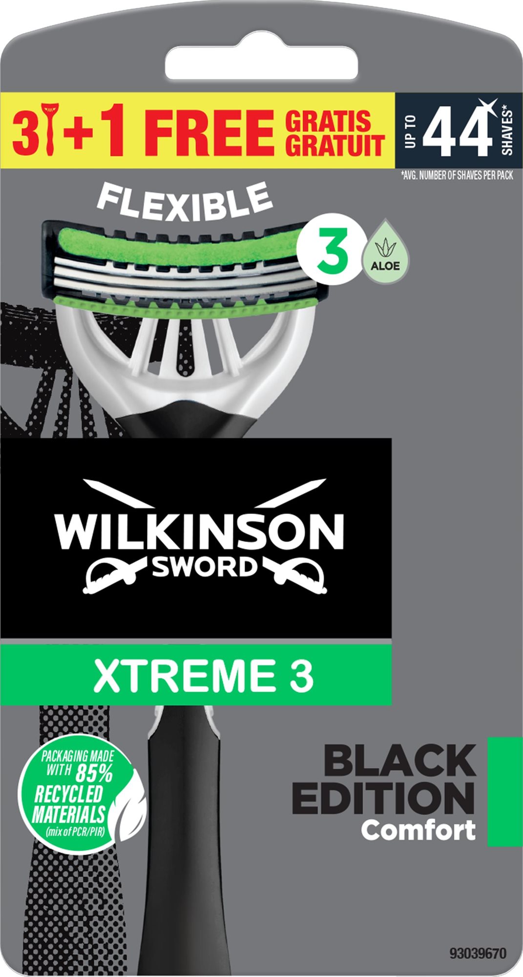 WILKINSON Xtreme3 Black Edition Comfort 3 + 1 ks