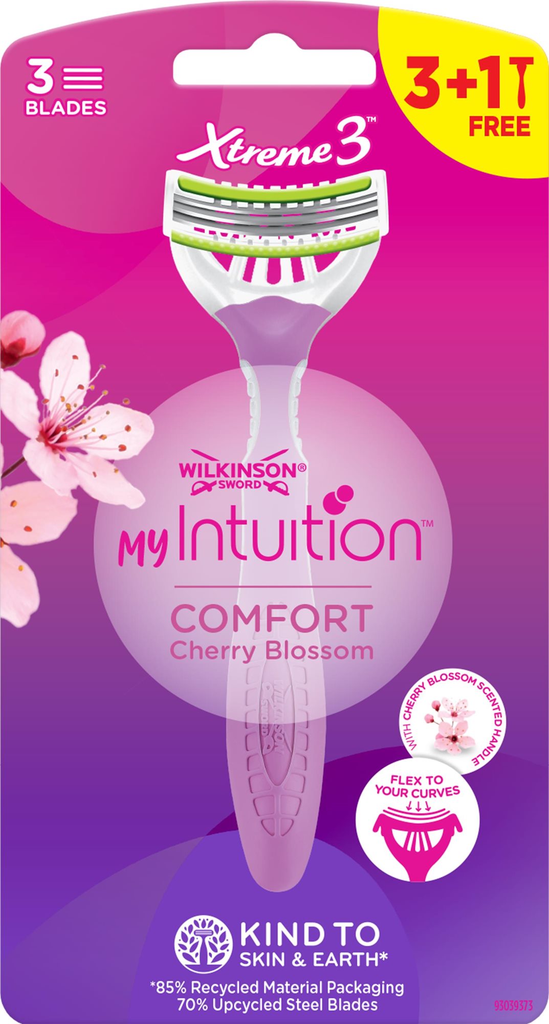 WILKINSON My Intuition Comfort Cherry Blossom 3 + 1 ks