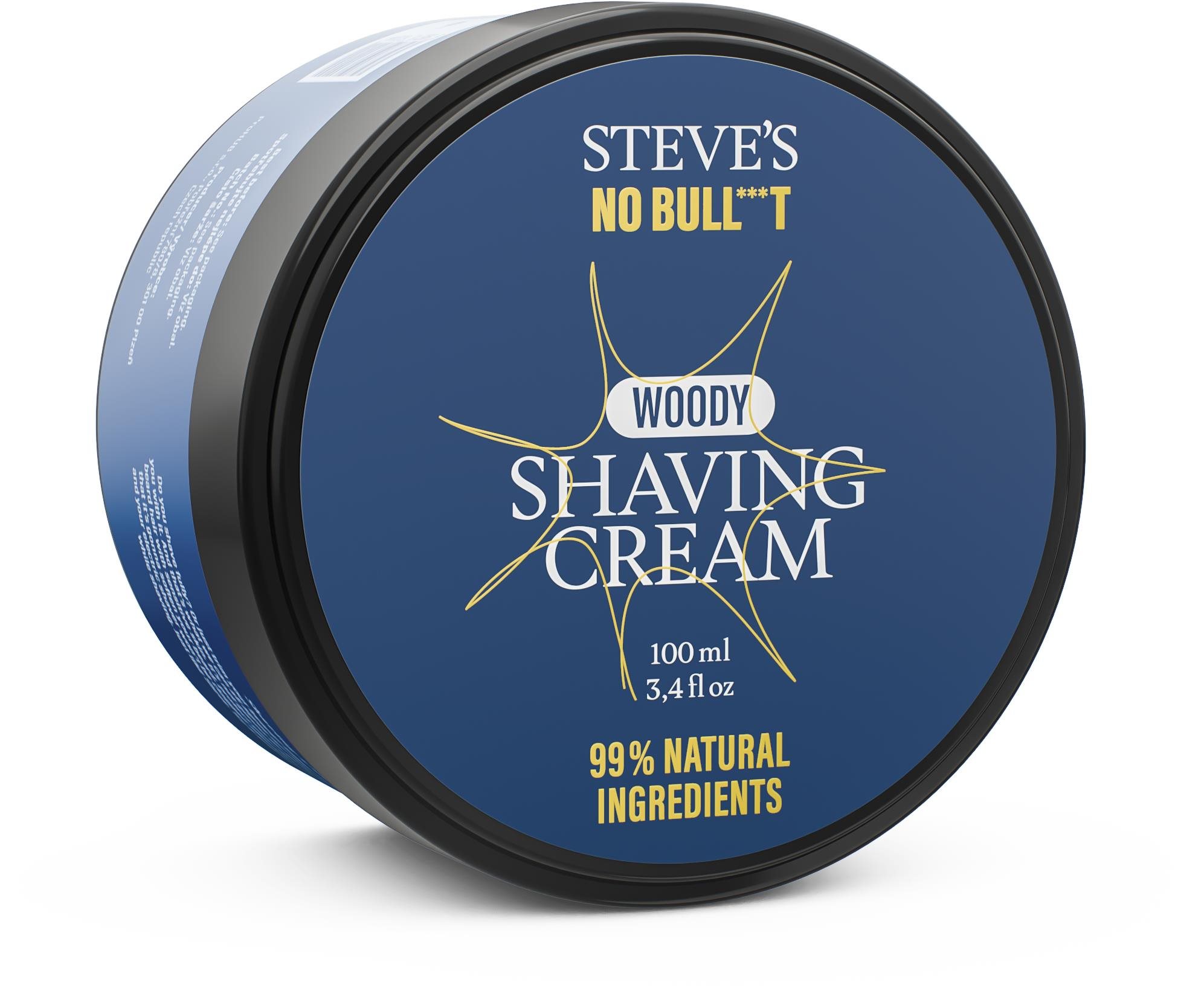 STEVES No Bull***t Woody Shaving Cream 100 ml