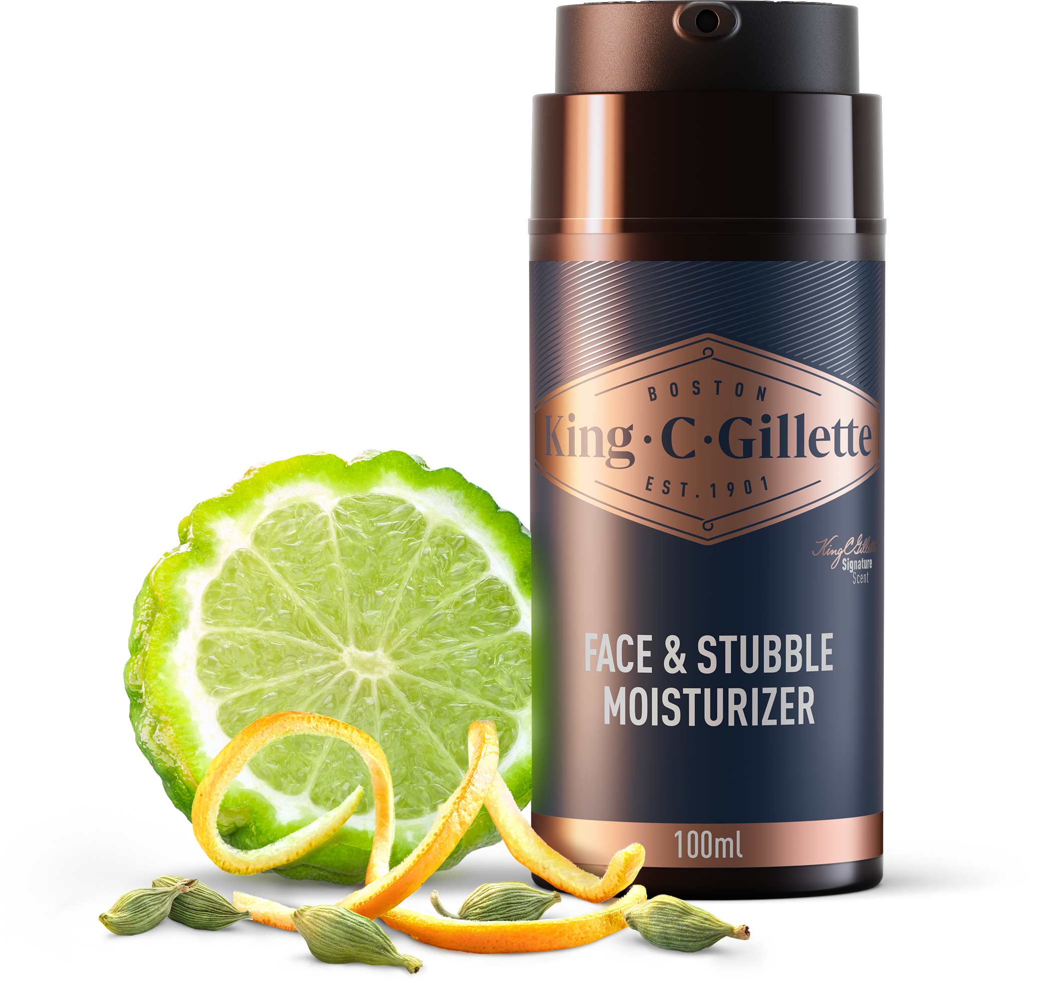 KING C. GILLETTE Face & Stubble Moisturizer 100 ml