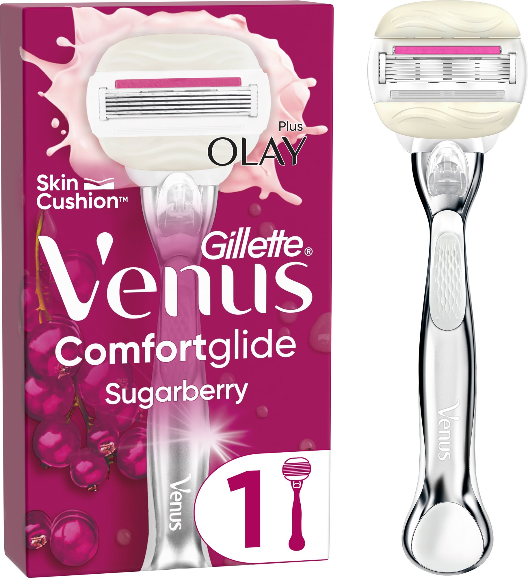 GILLETTE Venus ComfortGlide Sugarberry Scent Platinum 1 ks